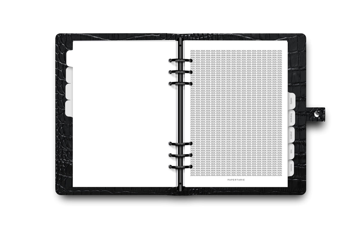 Printed | Planner Dashboard | Full Print | 2026 | A5, A6, Personal | Minimal | Premium