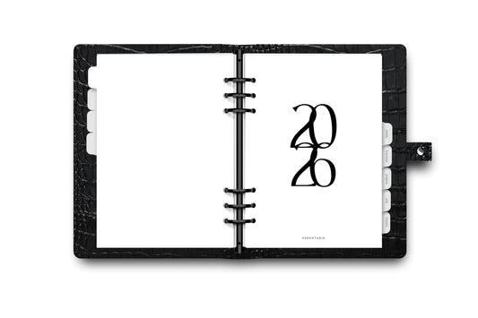 Printed | Planner Dashboard | Linked Text | 2026 | Two Options | A5, A6, Personal | Minimal | Premium