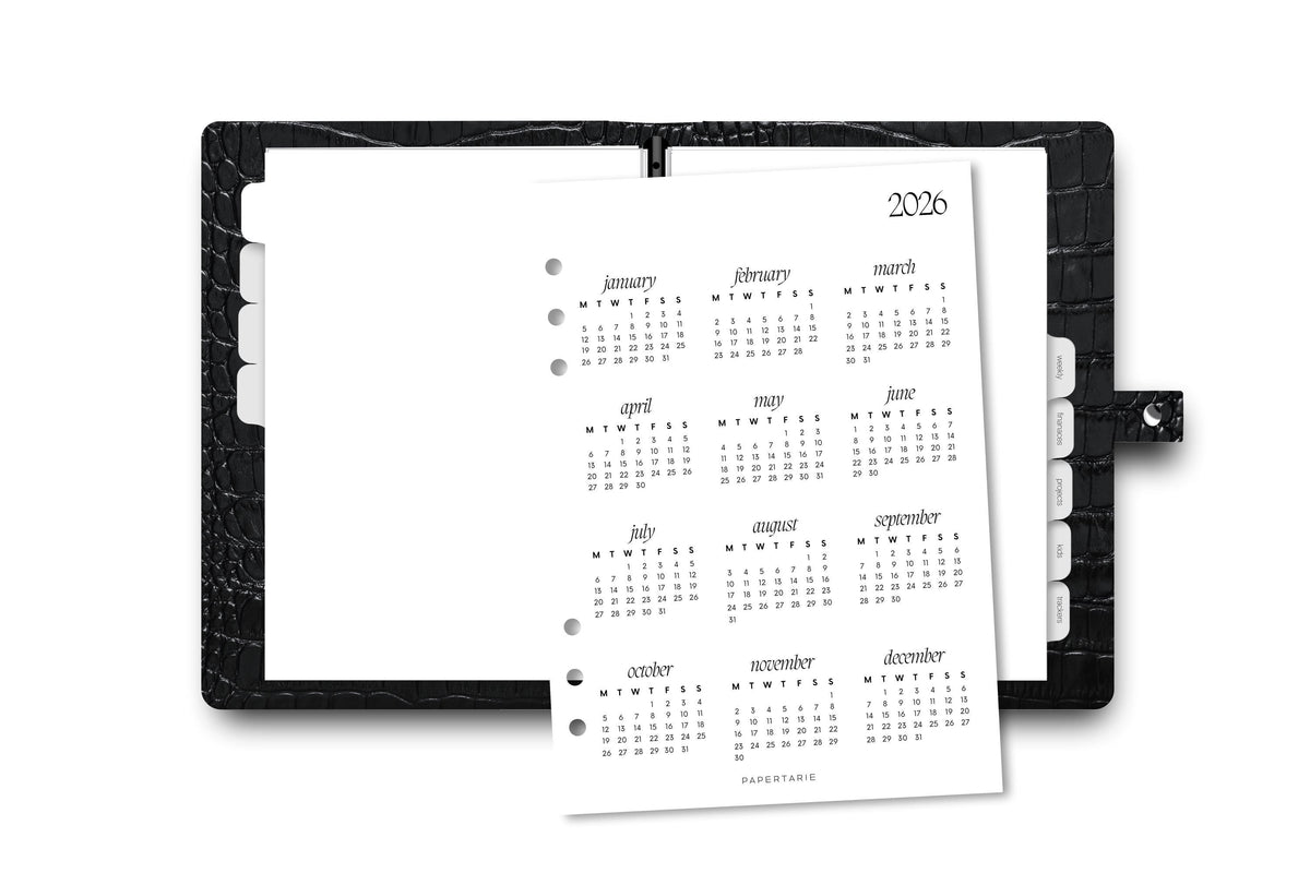 Planner Insert | 2023 Calendar | Minimal | A5 | Personal |