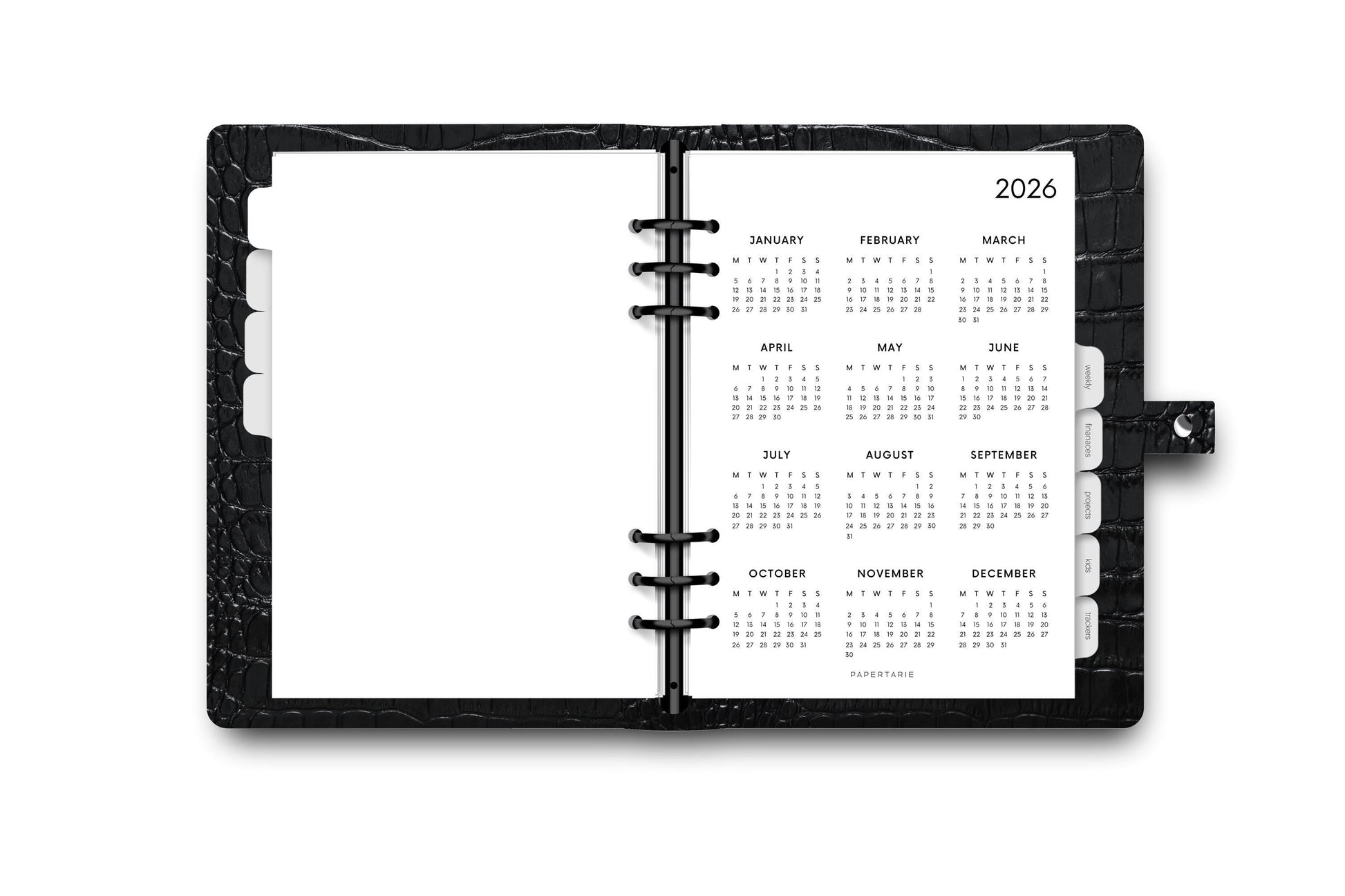Printed | Planner Insert | 2026 Calendar 1 | Minimal | A5 | Personal | A6 Size | Two Options | Matching Items