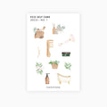 Eco Self Care Stickers | Planner Deco Stickers | Standard Sheet | Transparent Matte | Options