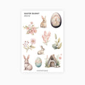 Deco Planner Stickers | Easter Bunny | Standard Sheet | Transparent | Matte | Gloss | Planner Stickers