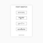 Drop Text Stickers | Custom | Typographic | Five Fonts | Transparent Matte | 12 Colours | Standard Size