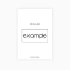 Dot Text Stickers | Custom | Typographic | Five Fonts | Transparent Matte | 12 Colours | Standard Size