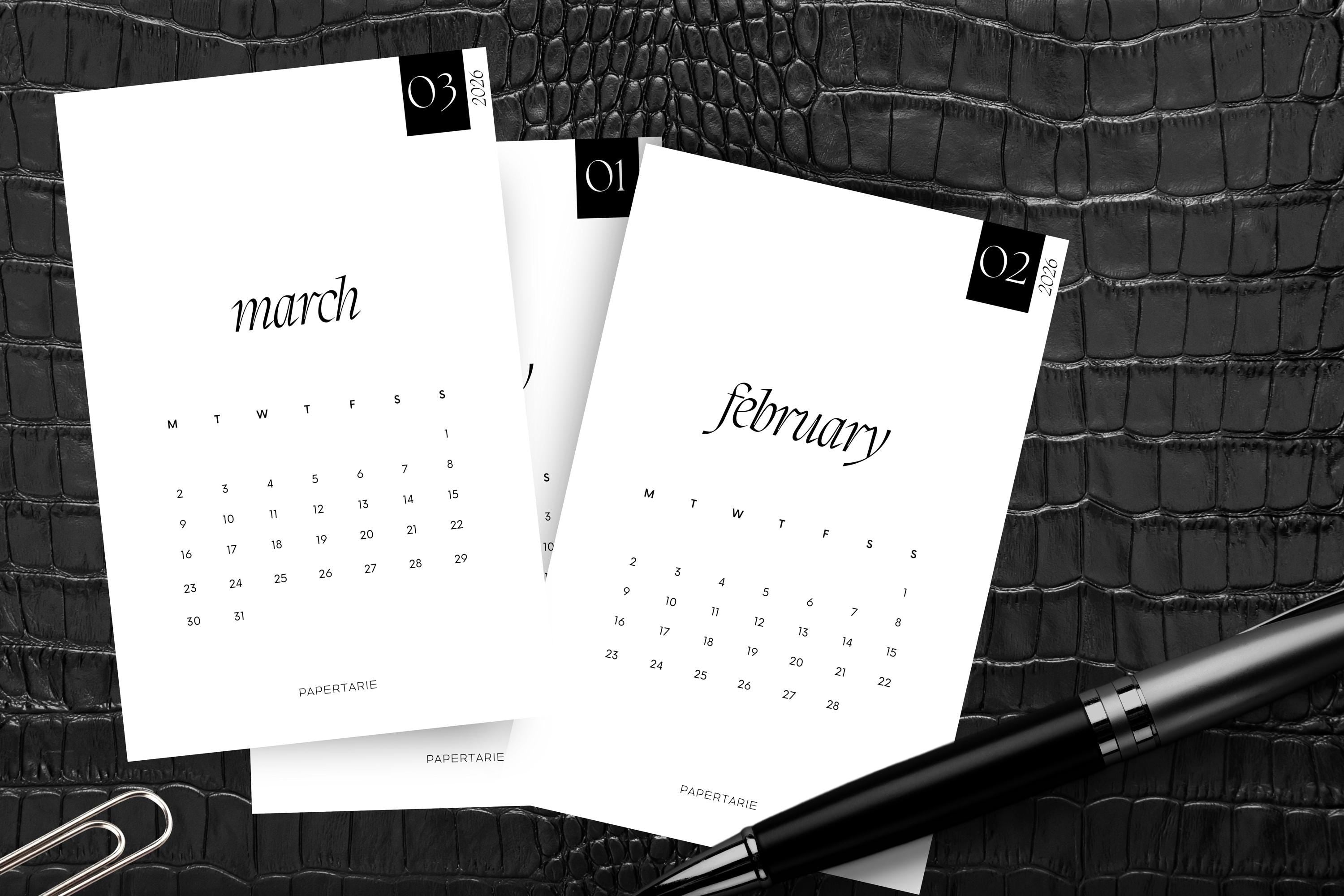 2024 Calendar Cards