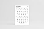 Maxi Date Number Stickers | 2 Months | Transparent | Minimal | Stickers | Numbers| Large Sheet | Matte | Glossy | Hobonichi