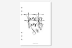 Printed | Planner Dashboard | Minimal Script | 2024 | A5, A6, Personal, Pocket | Minimal | Premium Card Stock or Vellum