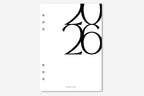 Printed | Planner Dashboard | Large Numeral | 2024 | A5, A6, Personal, Pocket | Minimal | Premium Card Stock or Vellum
