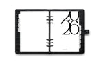 Printed | Planner Dashboard | Large Numeral | 2024 | A5, A6, Personal, Pocket | Minimal | Premium Card Stock or Vellum
