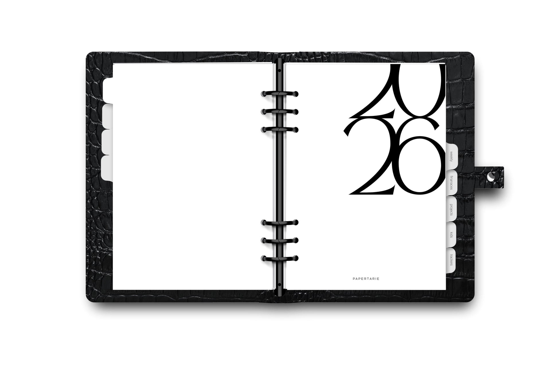 Printed | Planner Dashboard | Large Numeral | 2024 | A5, A6, Personal, Pocket | Minimal | Premium Card Stock or Vellum