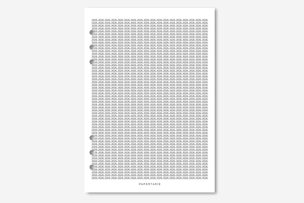 Printed | Planner Dashboard | Full Print | 2026 | A5, A6, Personal | Minimal | Premium