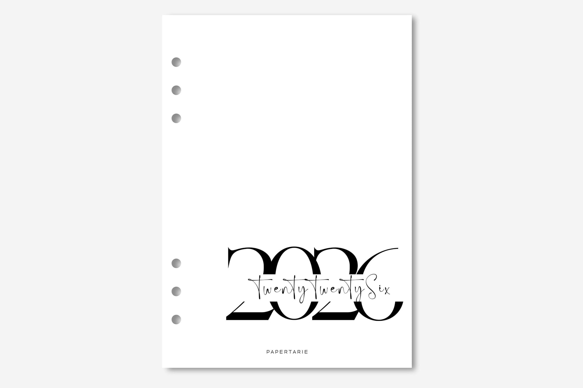 Printed | Planner Dashboard | Script Mix | 2024 | A5, A6, Personal, Pocket | Minimal | Premium Card Stock or Vellum