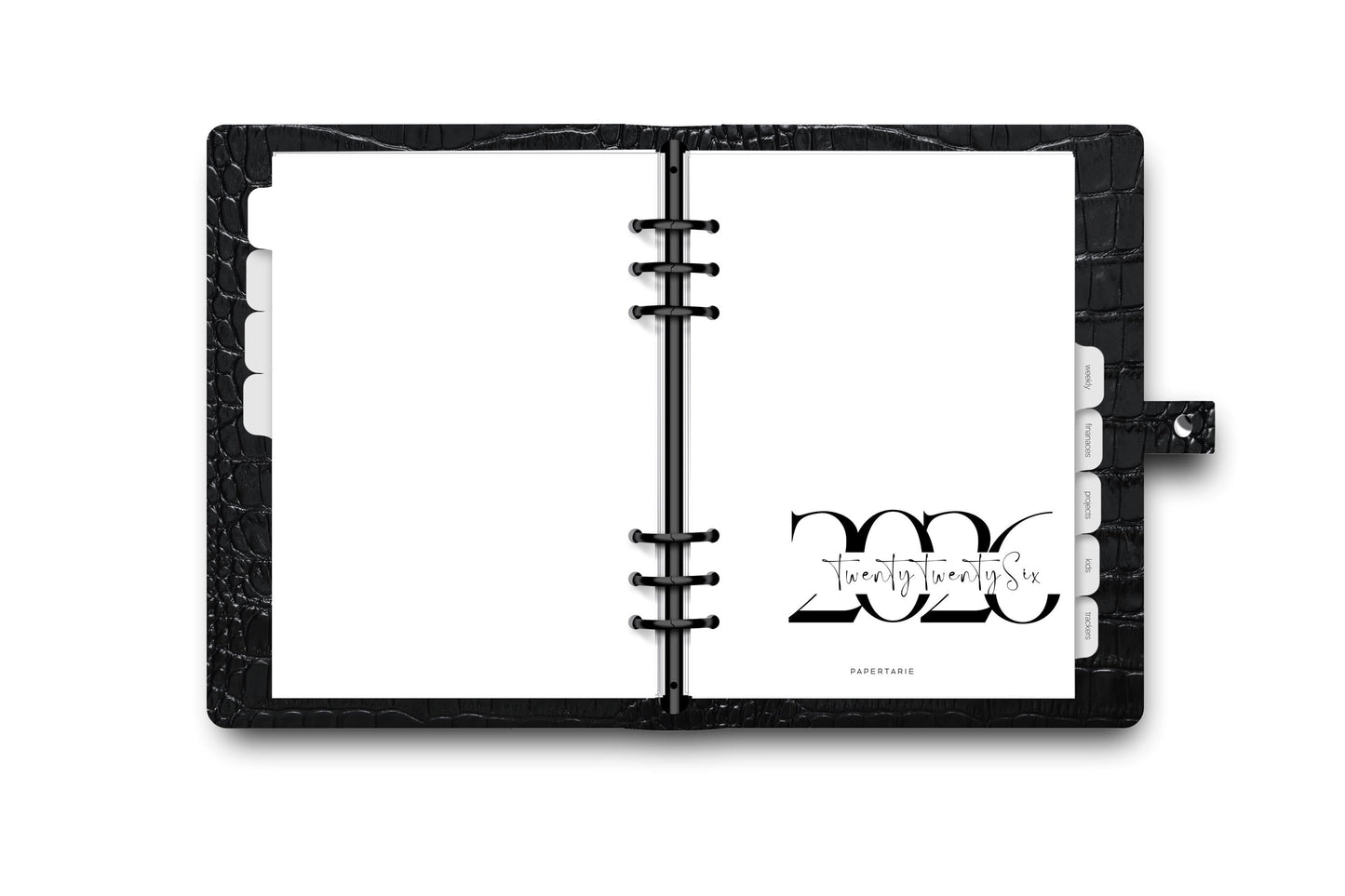 Printed | Planner Dashboard | Script Mix | 2024 | A5, A6, Personal, Pocket | Minimal | Premium Card Stock or Vellum