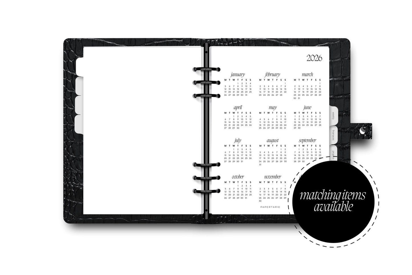 Planner Insert | 2023 Calendar | Minimal | A5 | Personal |