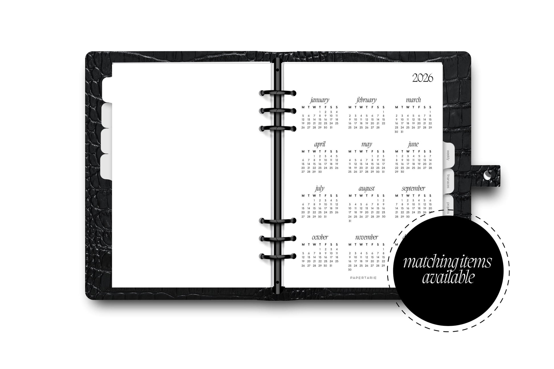 Planner Insert | 2023 Calendar | Minimal | A5 | Personal |
