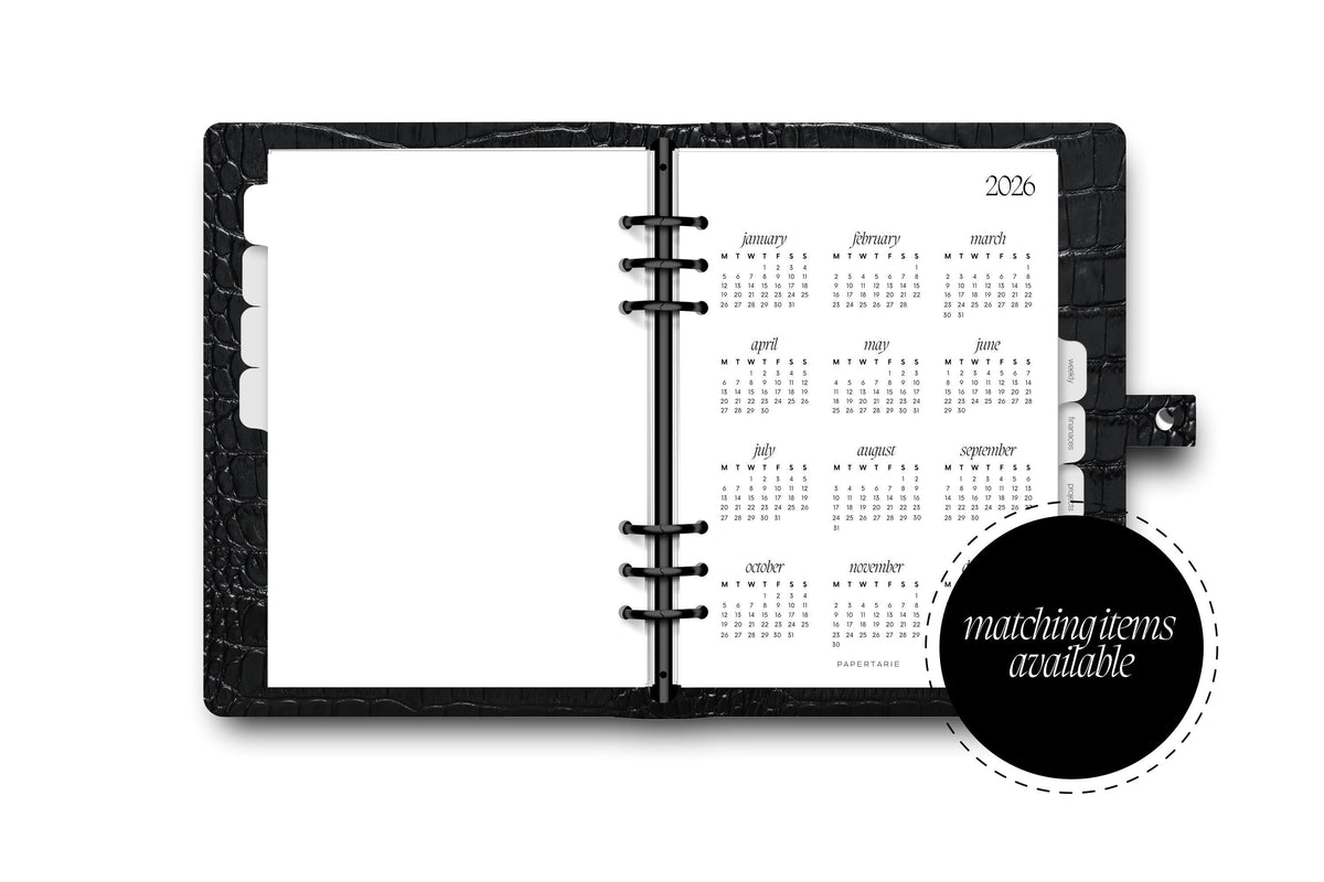 Planner Insert | 2023 Calendar | Minimal | A5 | Personal |