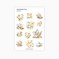 Deco Planner Stickers | Blossom Tea | Standard Sheet | Transparent | Matte | Glossy | Planner Stickers | Florals