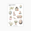 Deco Planner Stickers | Easter Elements | Standard Sheet | Transparent | Matte | Glossy | Planner Stickers