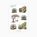 Deco Planner Stickers | Up The Path | Standard Sheet | Transparent | Matte | Glossy | Planner Stickers
