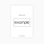 Drop Text Stickers | Custom | Typographic | Five Fonts | Transparent Matte | 12 Colours | Standard Size