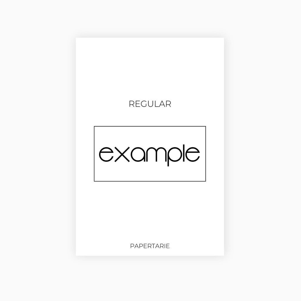 Glossy Dot Weekly Stickers | Custom | Typographic | Four Fonts | Transparent | Glossy | Standard Size | Options