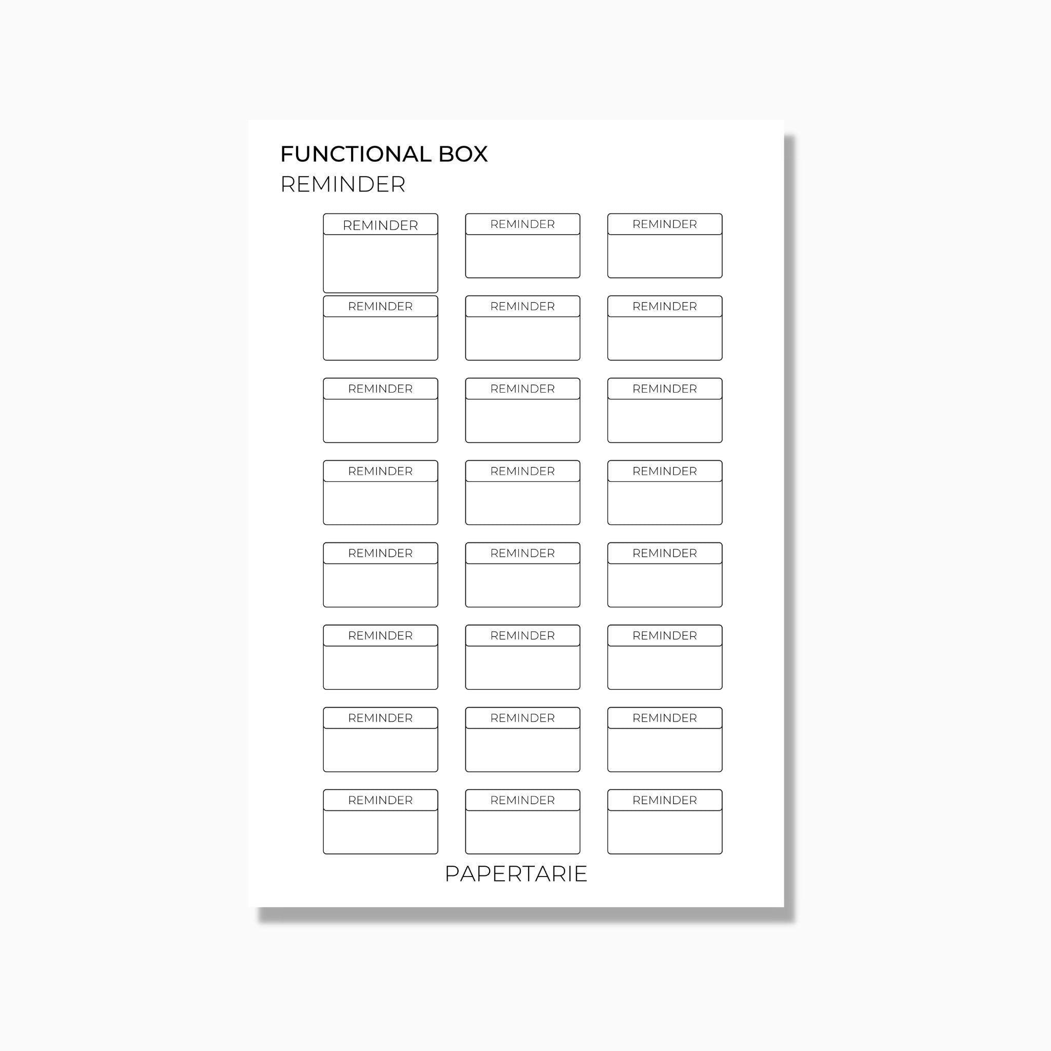 Functional Box Stickers | Custom