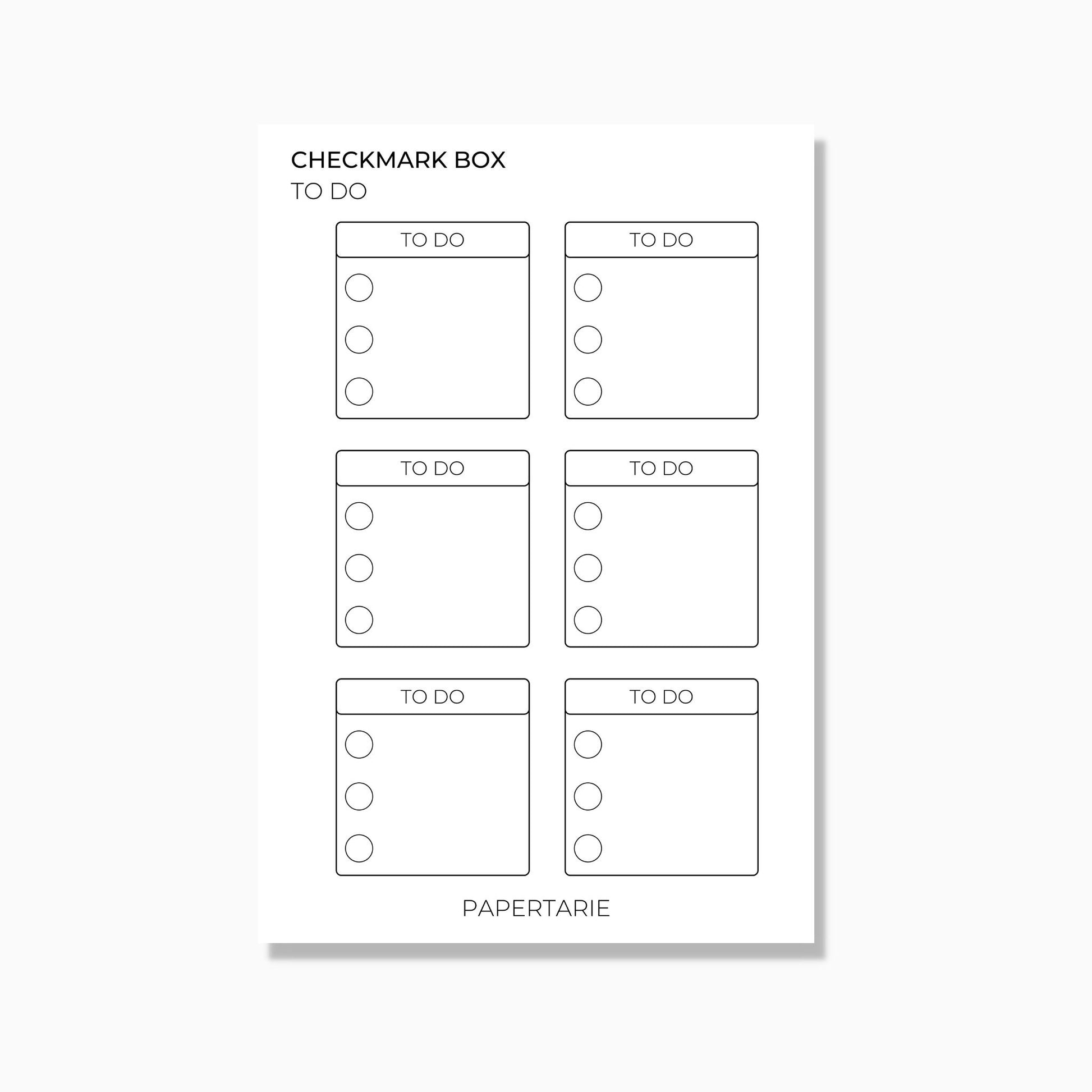 To Do List Box Stickers