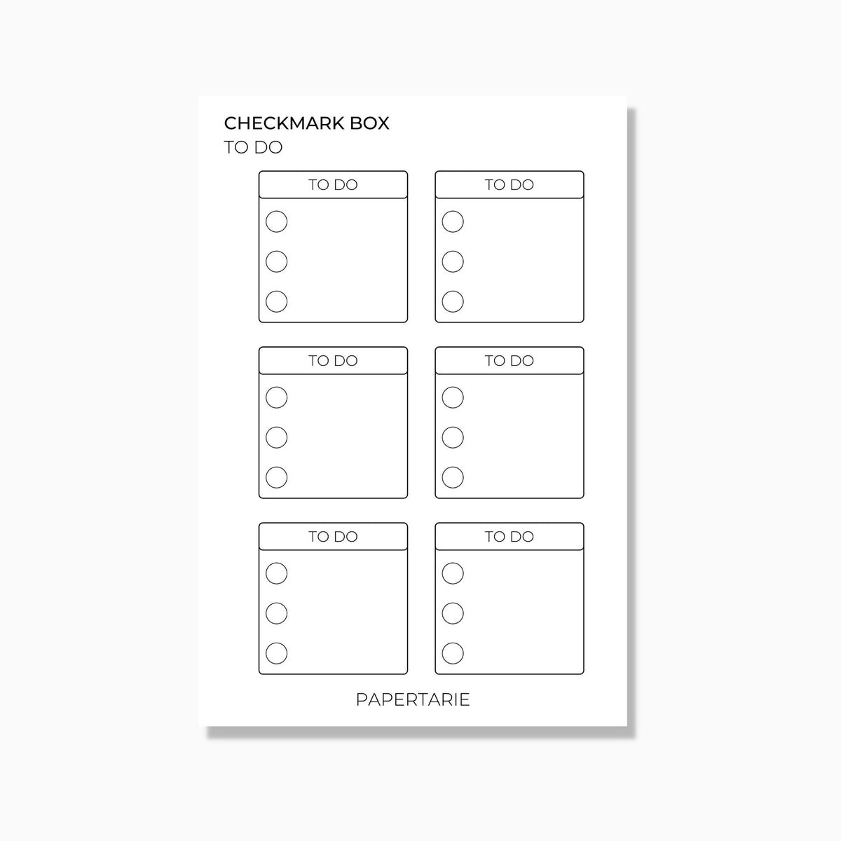 To Do List Box Stickers