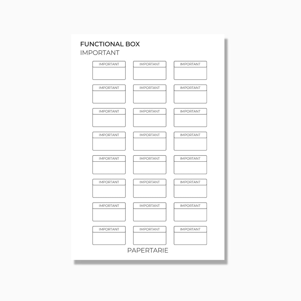 Functional Box Stickers | Custom