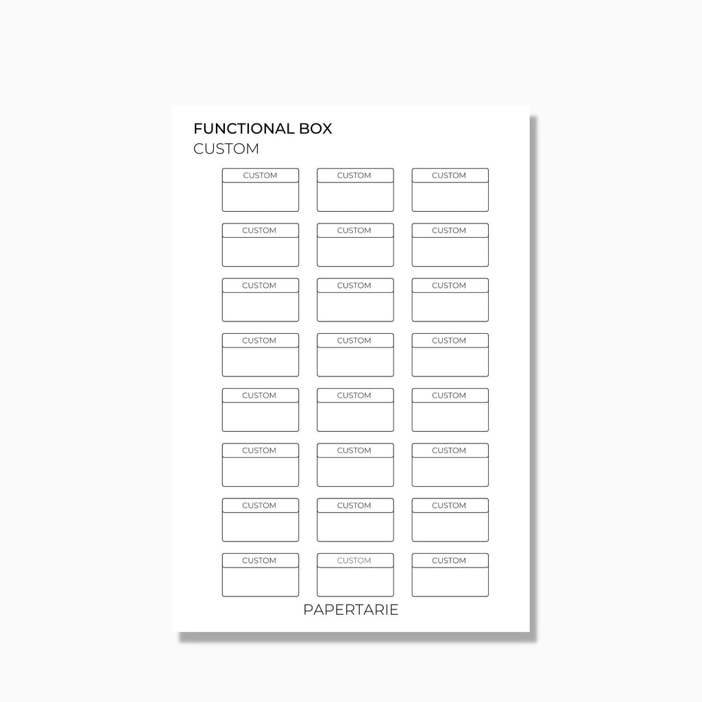 Functional Box Stickers | Custom