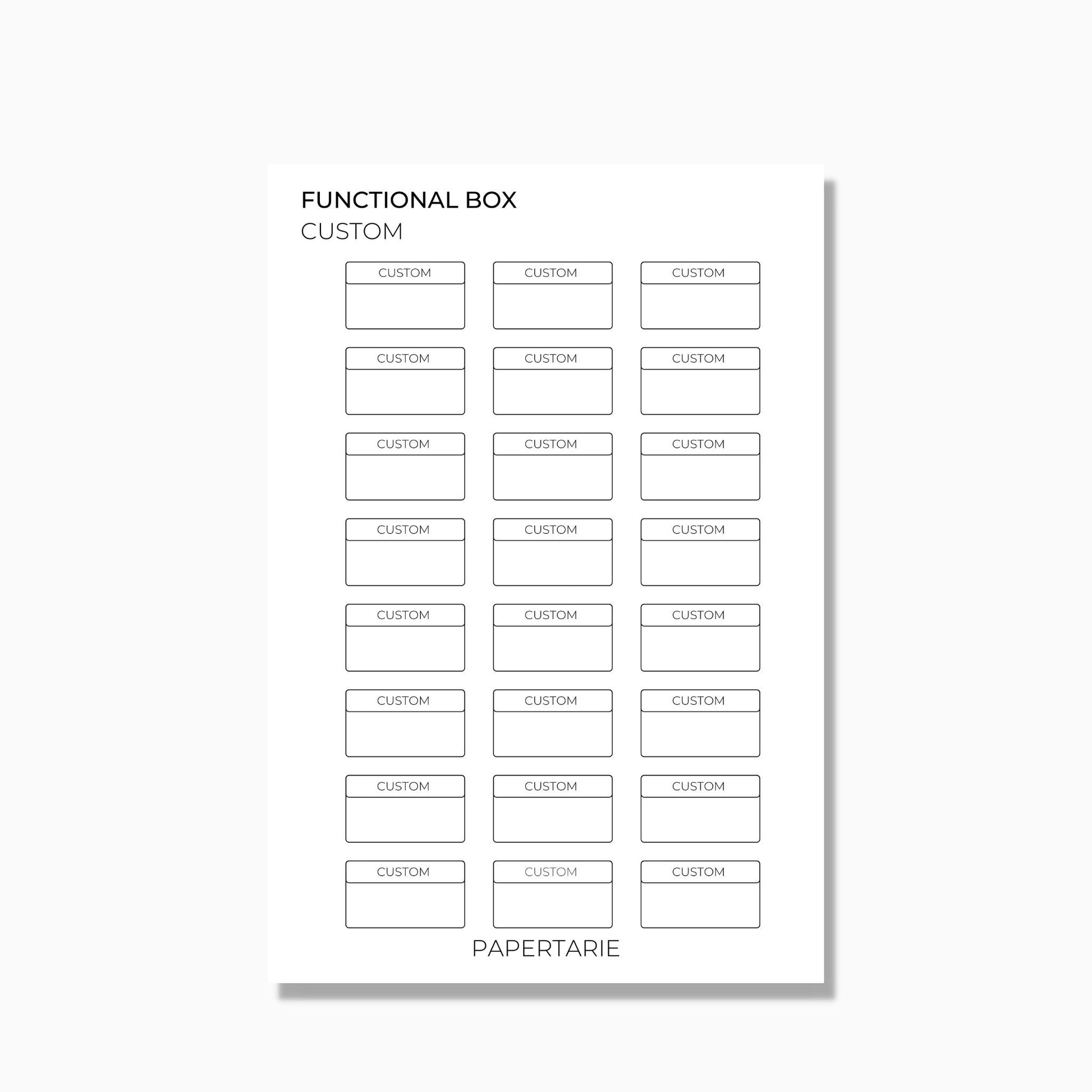Functional Box Stickers | Custom