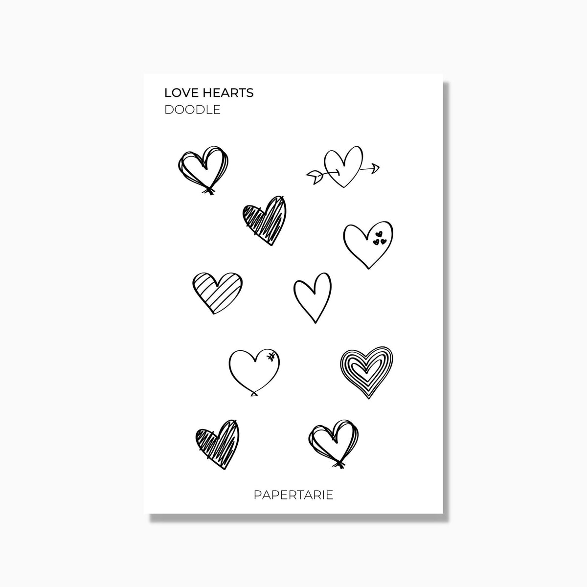 Doodle Valentine's Day Stickers