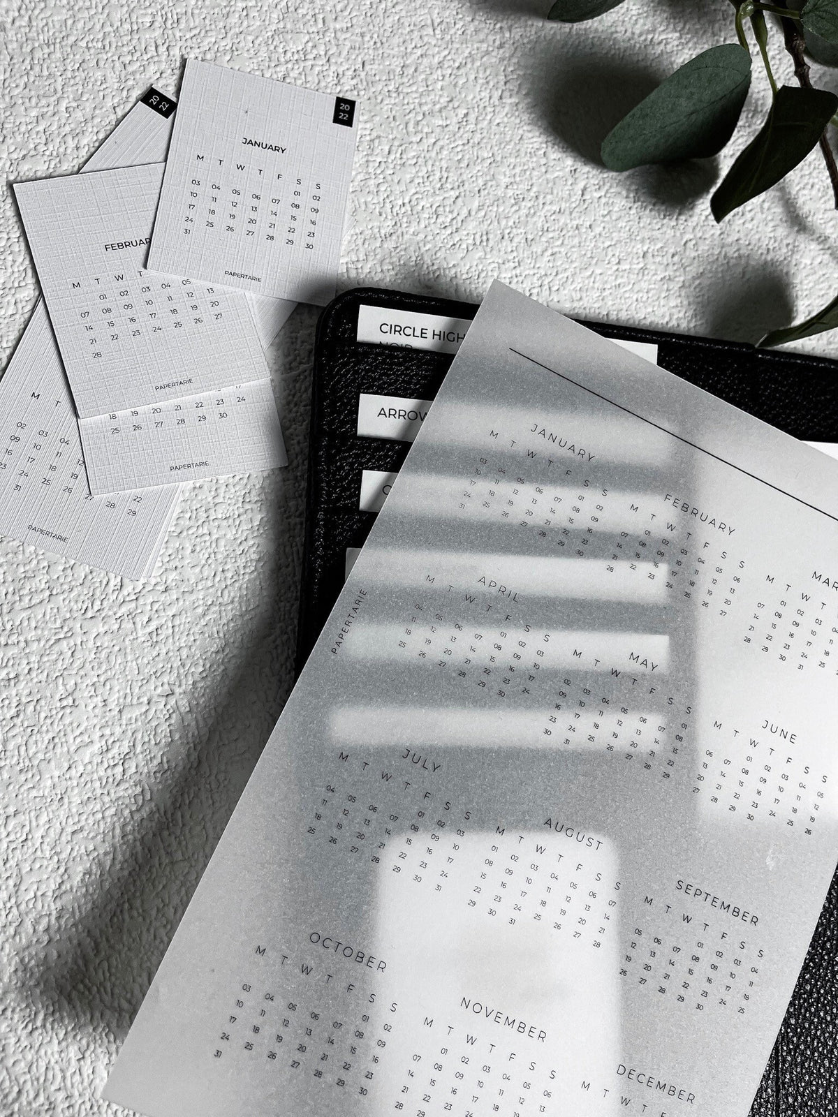 Planner Insert | 2022 Calendar | Minimal | Vellum | A5 | Personal |