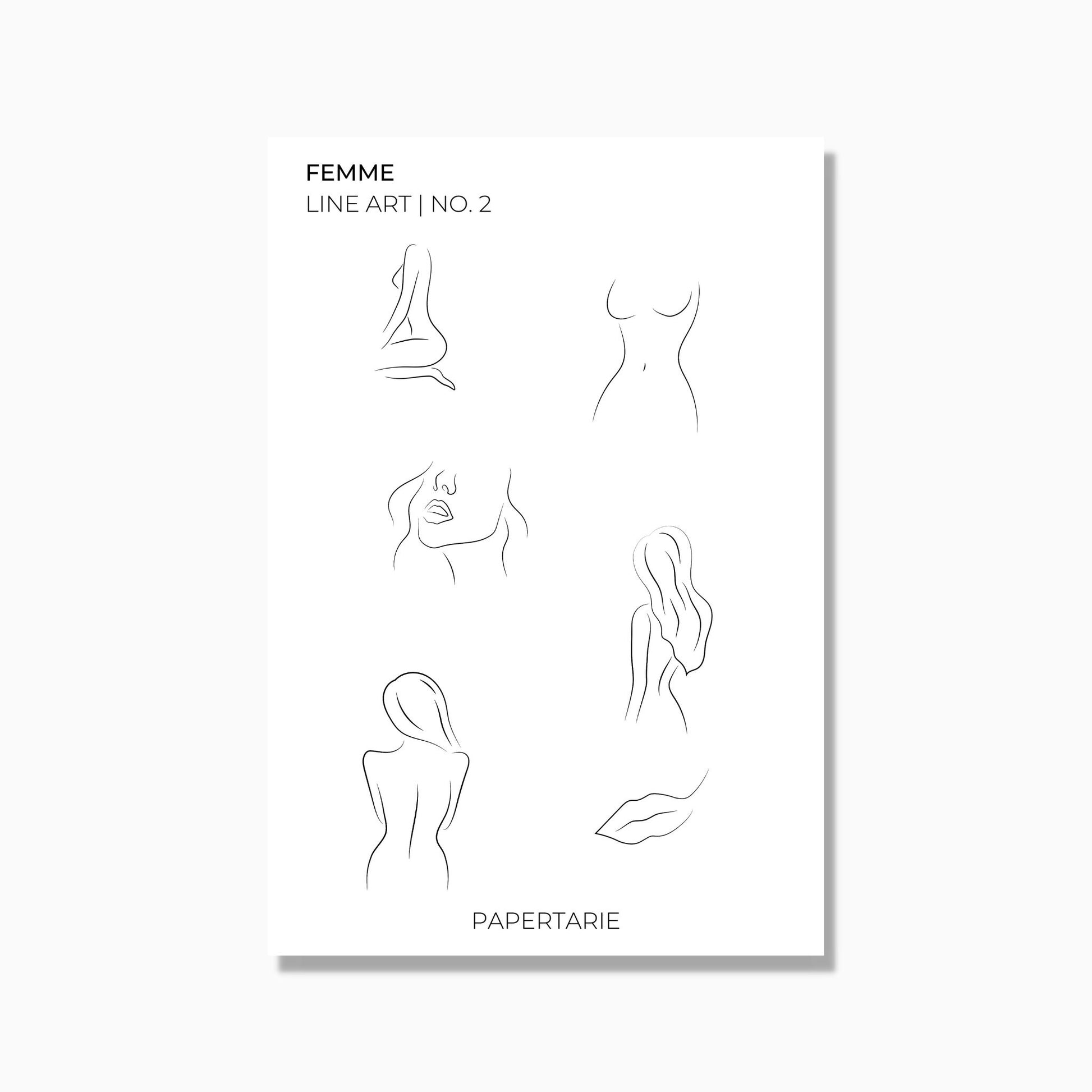 Line Art Stickers