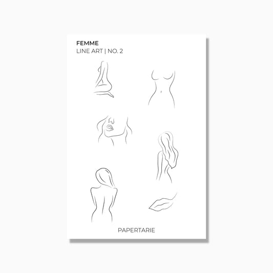 Line Art Stickers