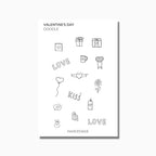 Doodle Valentine's Day Stickers
