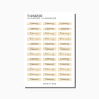 Flag Text Stickers | Custom