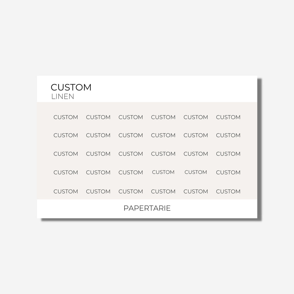 Mini Block Text | Custom