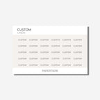 Mini Block Text | Custom
