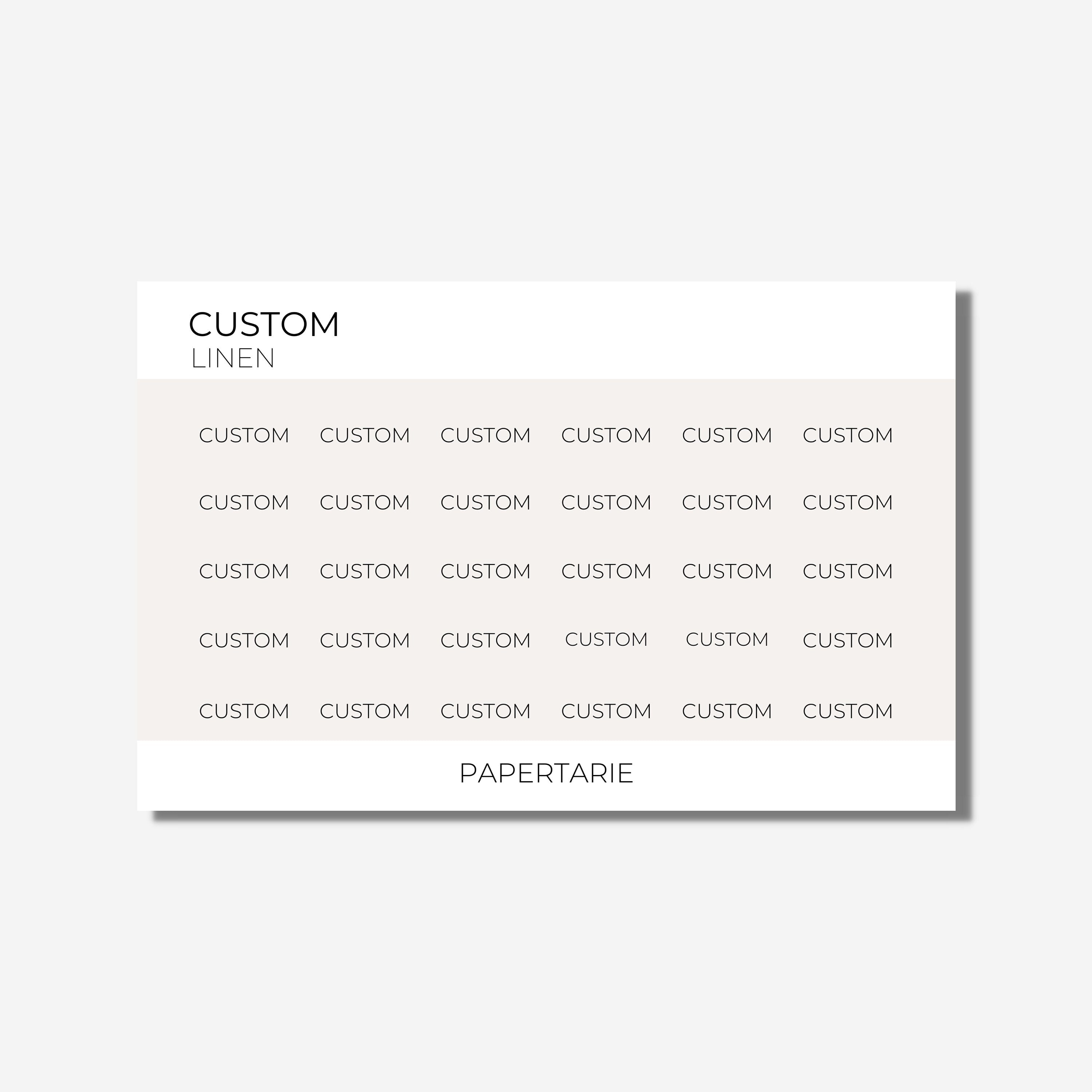 Mini Block Text | Custom
