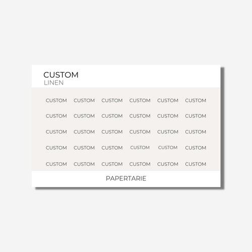 Mini Block Text | Custom