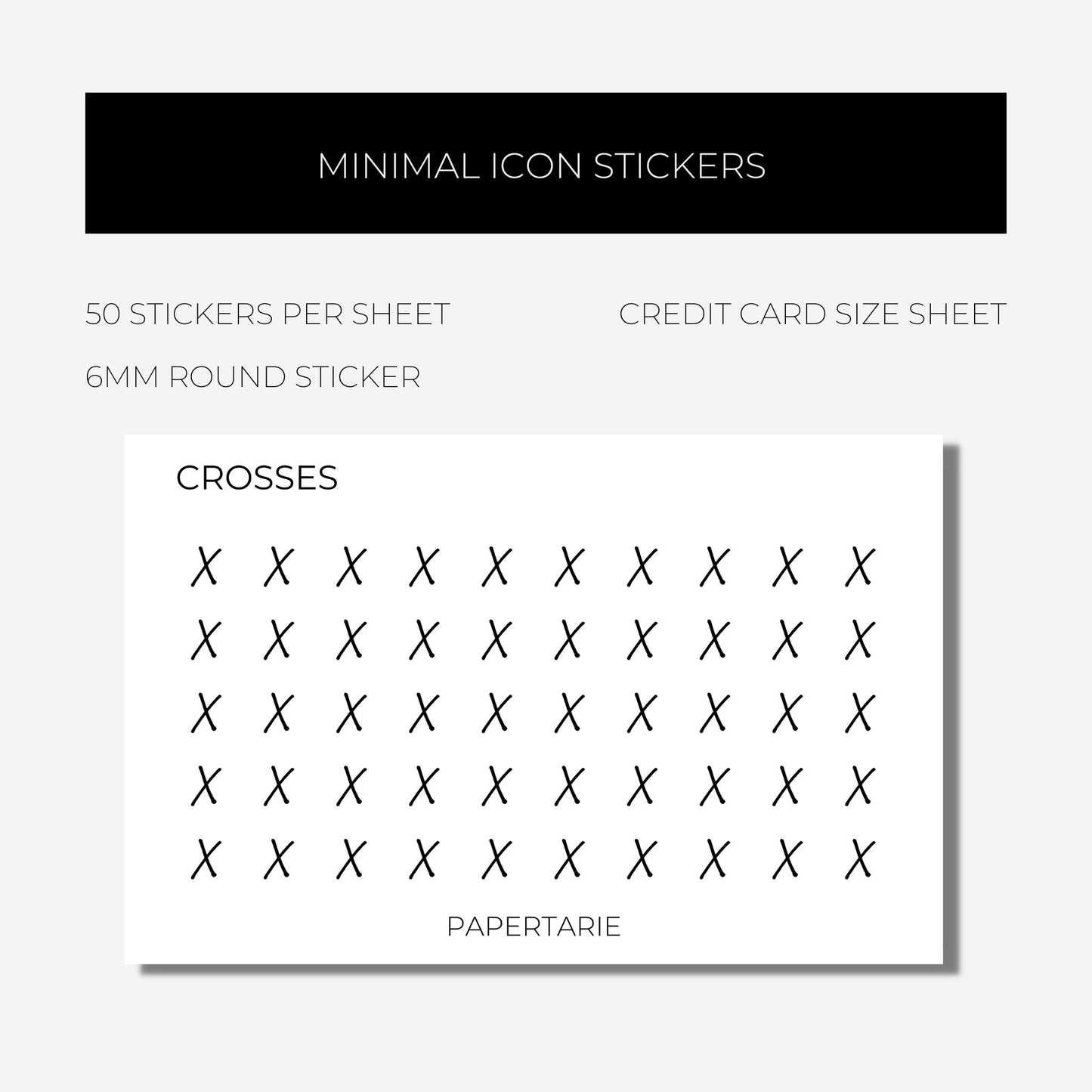 Mini Functional Icon Stickers