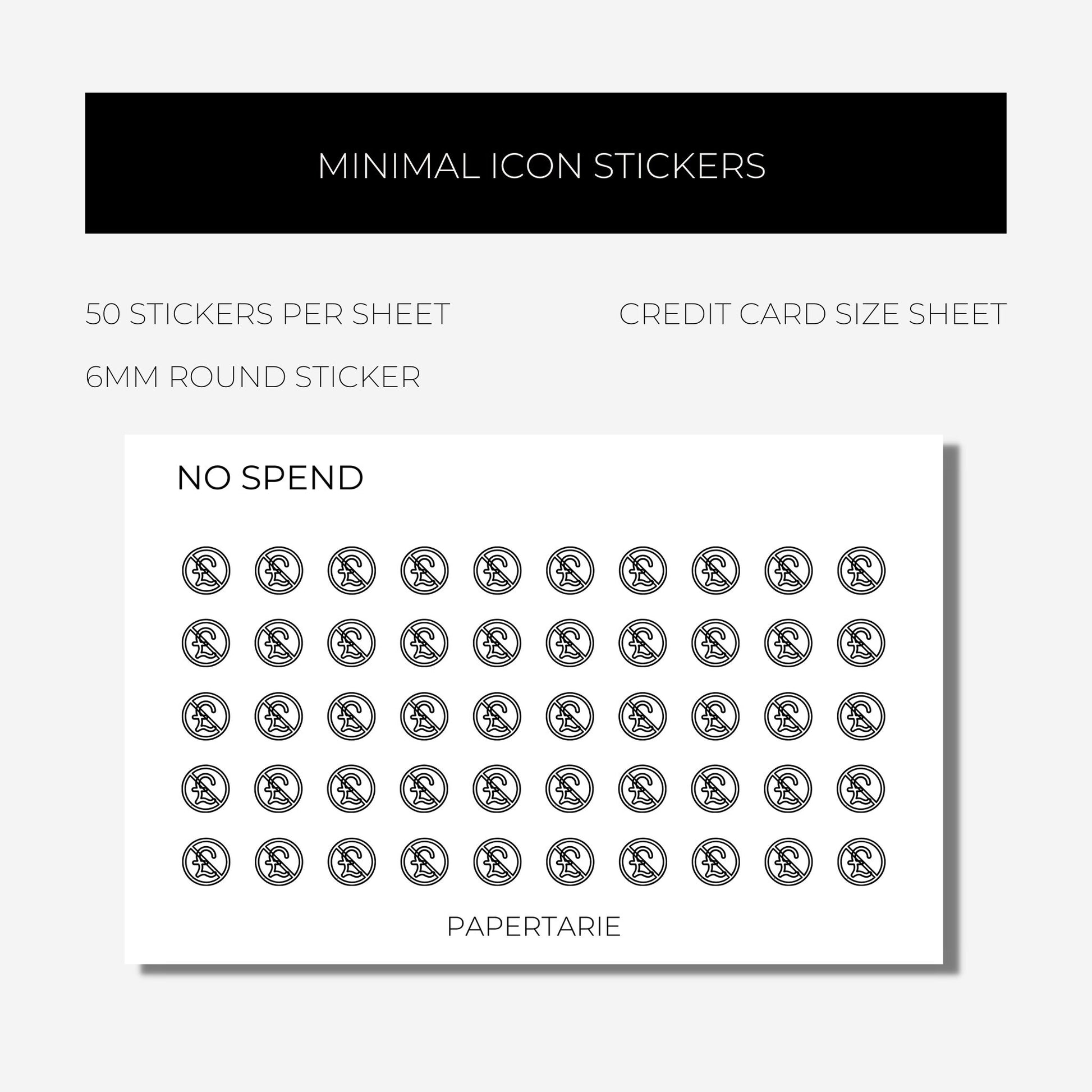 Mini Finance Icon Stickers