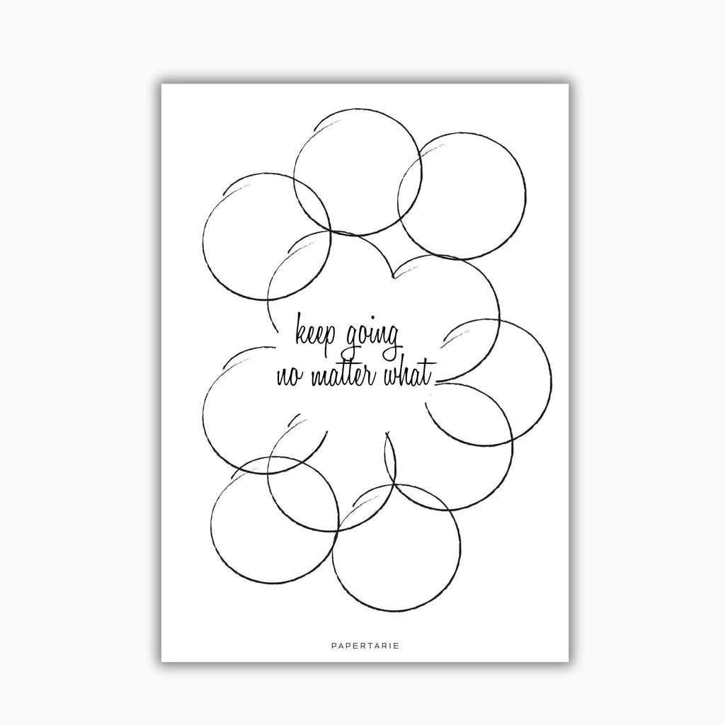 Planner Dashboard | No Matter What Keep Going | A5, A6, Personal, Pocket | Minimal | Art