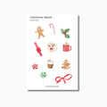 Festive Stickers | 5 Options | Transparent Matte | Line Drawings | Watercolour Design | Planner Stickers