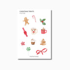 Festive Stickers | 5 Options | Transparent Matte | Line Drawings | Watercolour Design | Planner Stickers