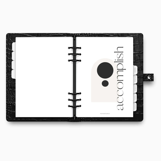 Planner Dashboard | Accomplish | A5, A6, Personal, Pocket | Minimal | Premium