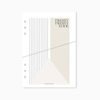Printed | Planner Dashboard | Lined Abstract | 2024 | A5, A6, Personal, Pocket | Minimal | Premium