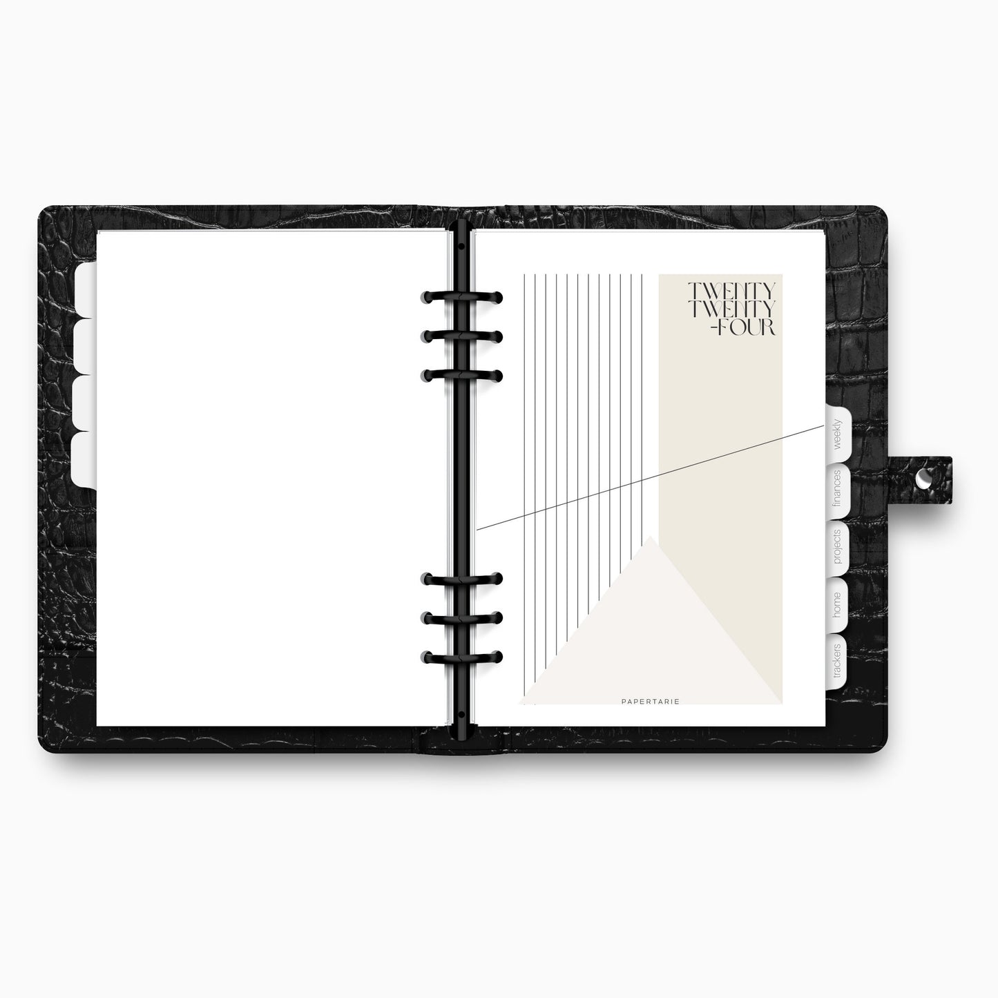 Printed | Planner Dashboard | Lined Abstract | 2024 | A5, A6, Personal, Pocket | Minimal | Premium