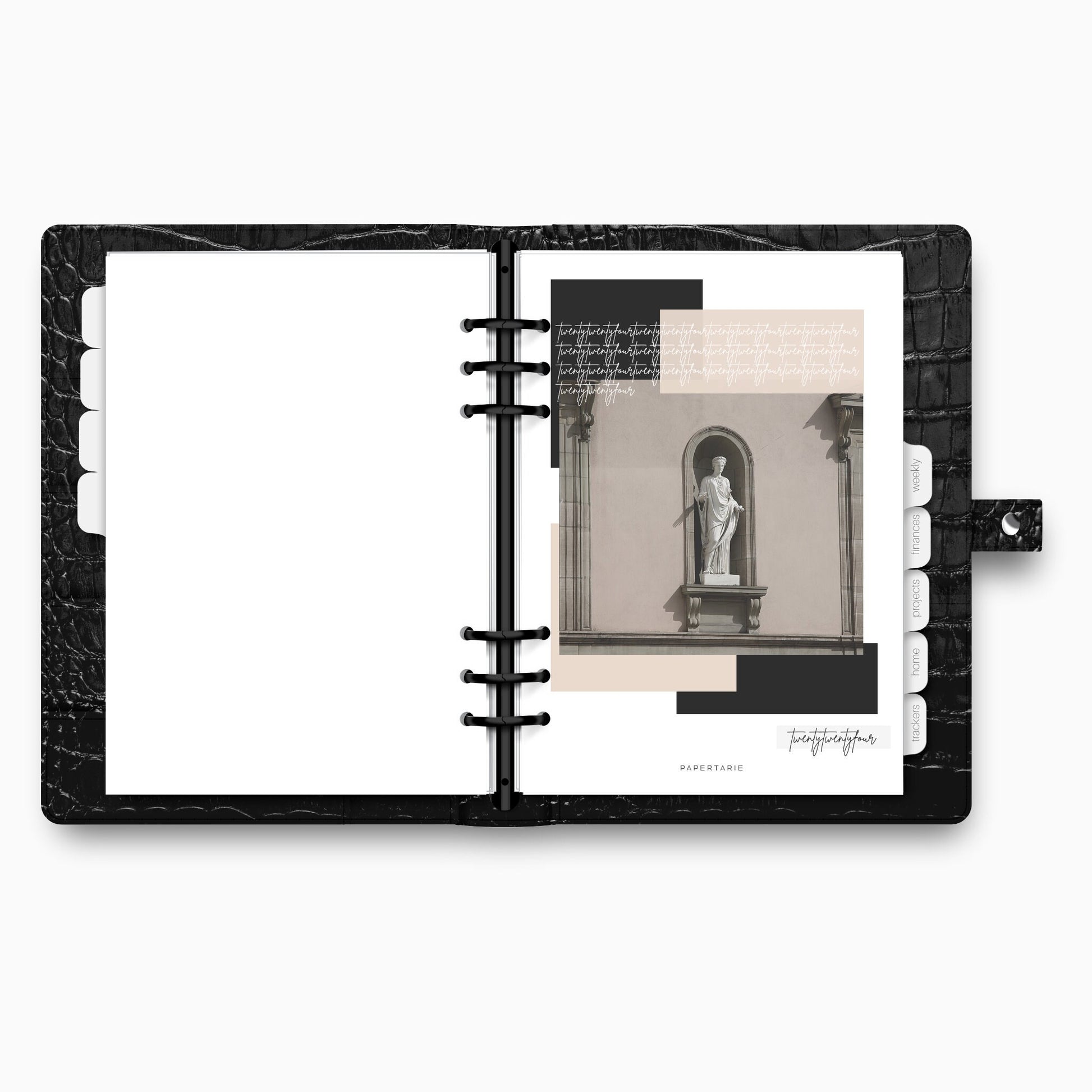 Printed | Planner Dashboard | Taupe Statue | 2024 | A5, A6, Personal, Pocket | Minimal | Premium